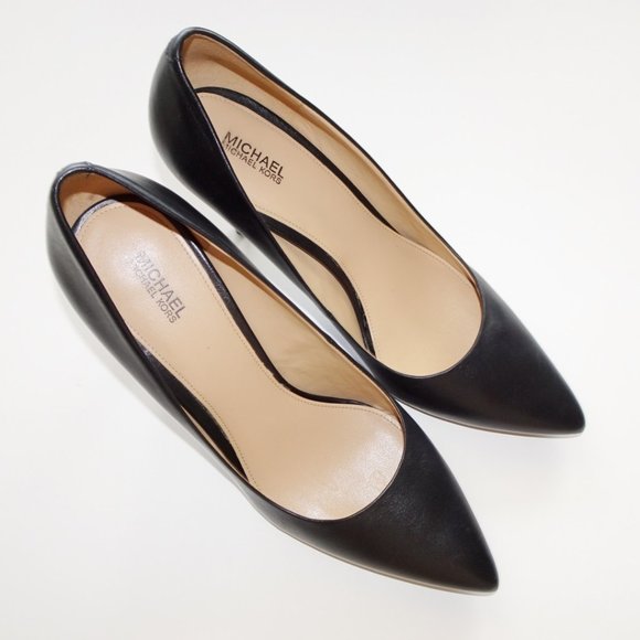 Michael Kors Shoes - Michael Kors Black Leather Stiletto Heels